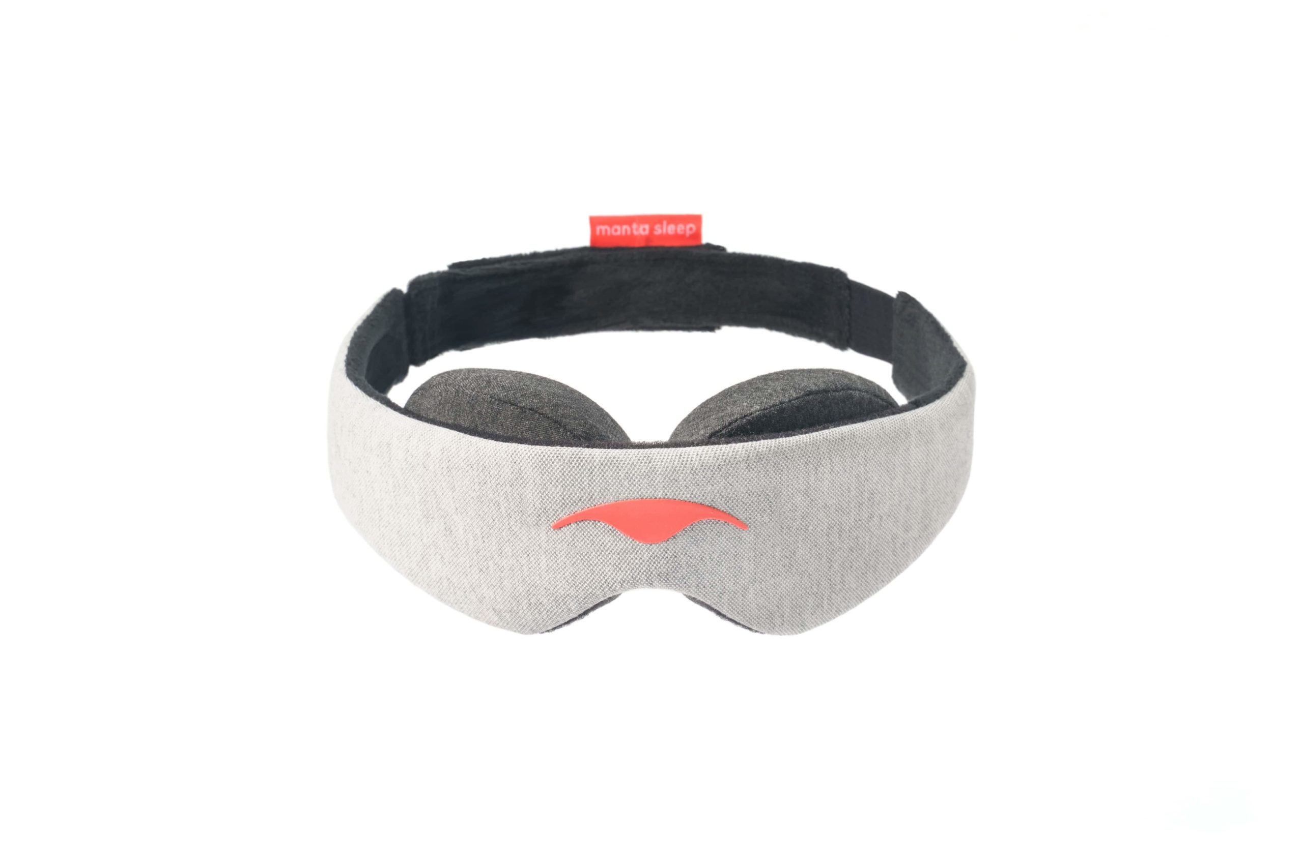 Manta Sleep Mask with adjustable eye cups for 100% darkness